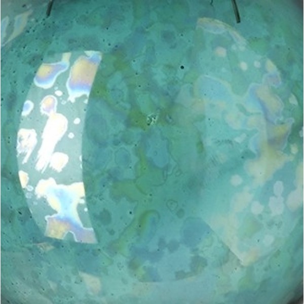 Pearlescent Mottled Finish Glass Bauble